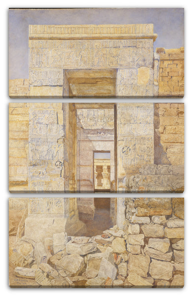 Leinwandbild Henry Roderick Newman - Osteingang, Zimmer des Tiberius, Tempel der Isis, Philae