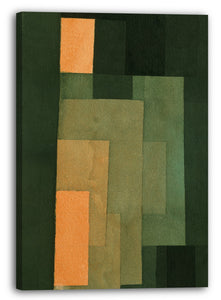 Leinwandbild Paul Klee - Turm in Orange und Grün
