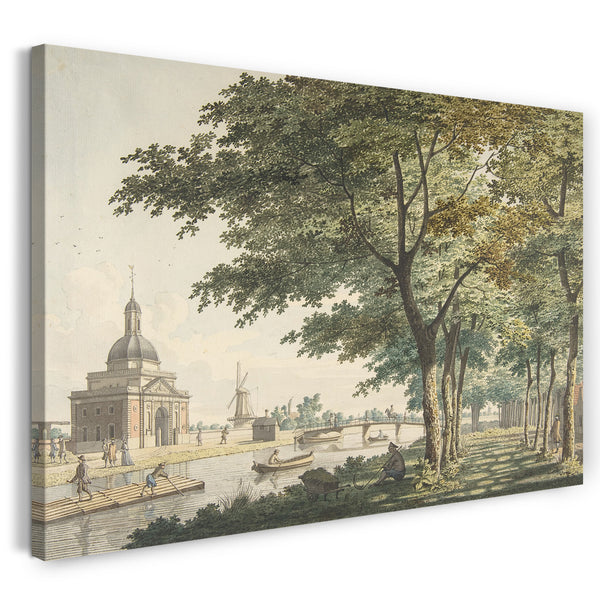 Leinwandbild Hendrick Keun - Der Muiderpoort, Amsterdam, Blick von der Plantage