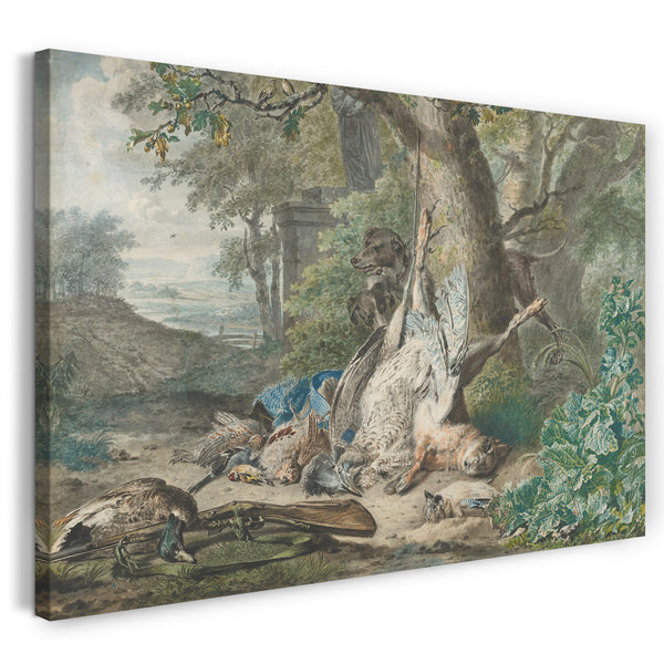 Leinwandbild Wybrand Hendriks - Jagd-Stillleben in einem Wald