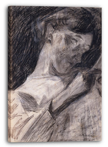 Leinwandbild Umberto Boccioni - Junge Frau liest (Ines)