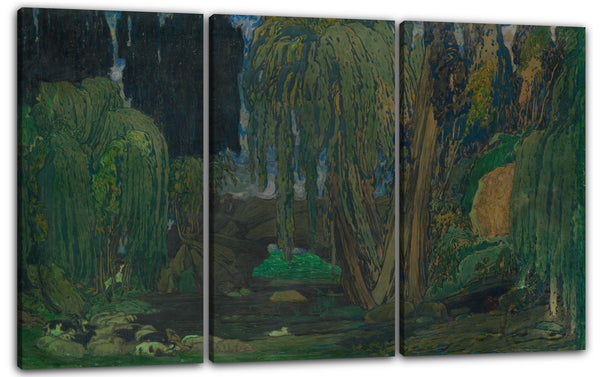 Leinwandbild Léon Bakst - Entwurf für das Ballett 'Narcisse', uraufgeführt im Théâtre de Monte Carlo, 1911