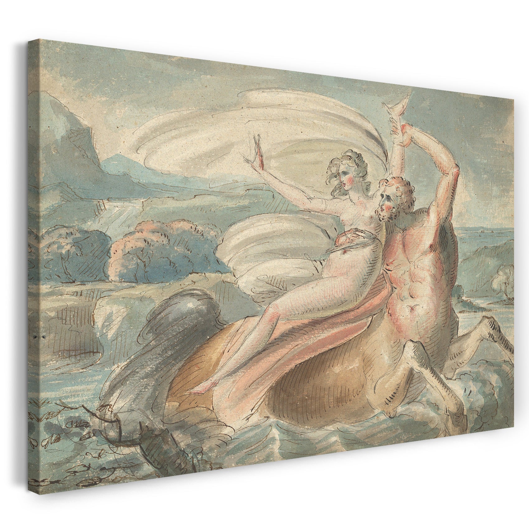 Leinwandbild William Hamilton - Die Entführung von Deianira