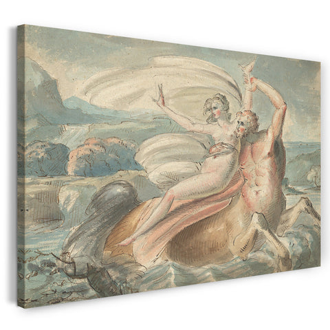 Leinwandbild William Hamilton - Die Entführung von Deianira