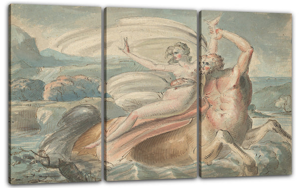 Leinwandbild William Hamilton - Die Entführung von Deianira