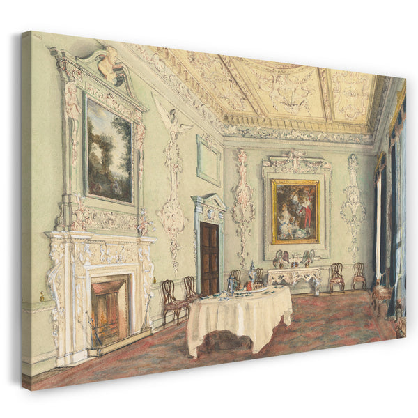 Leinwandbild Susan Alice Dashwood - Kirtlington Park, Oxfordshire: Blick auf den Speisesaal