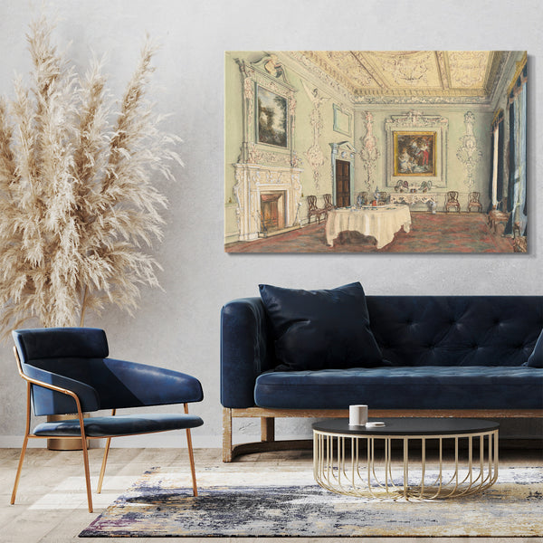 Leinwandbild Susan Alice Dashwood - Kirtlington Park, Oxfordshire: Blick auf den Speisesaal