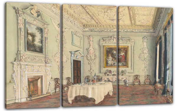 Leinwandbild Susan Alice Dashwood - Kirtlington Park, Oxfordshire: Blick auf den Speisesaal