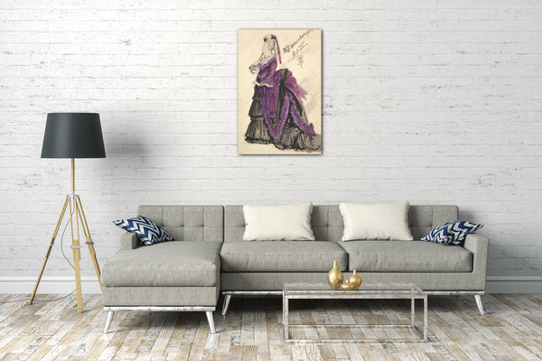 Leinwandbild Percy Anderson - Kostümdesign für 'Frau Greenborough ", Akt III