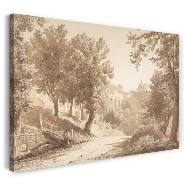 Leinwandbild Jean-Achille Benouville - Ansicht von Ariccia