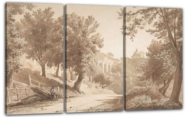 Leinwandbild Jean-Achille Benouville - Ansicht von Ariccia
