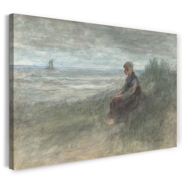 Leinwandbild Jozef Israels - Mädchen in den Dünen