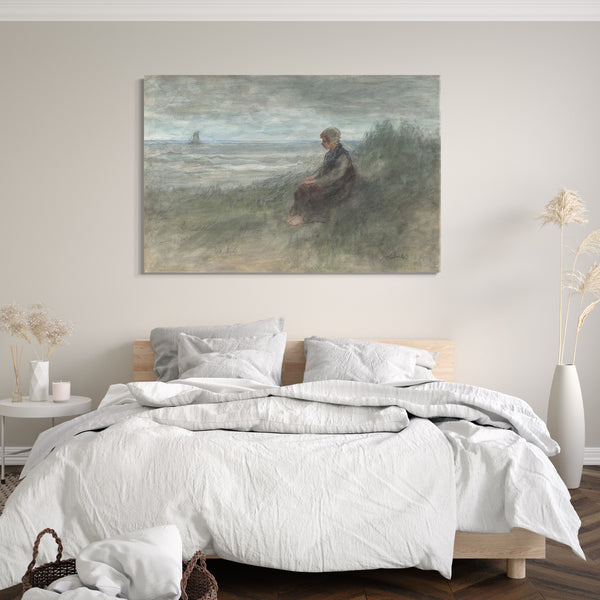 Leinwandbild Jozef Israels - Mädchen in den Dünen