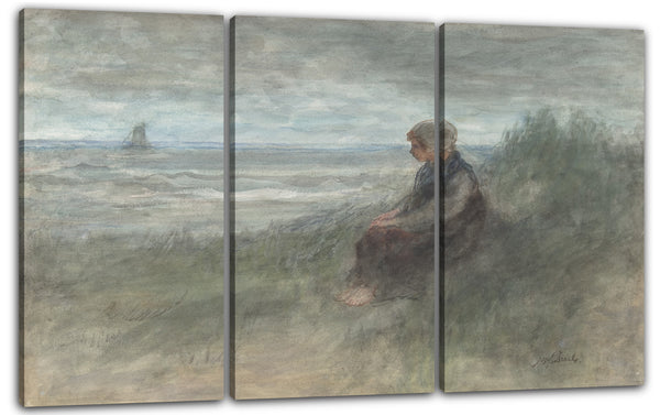 Leinwandbild Jozef Israels - Mädchen in den Dünen