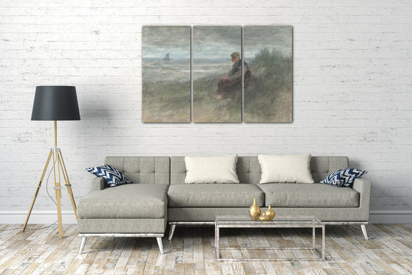 Leinwandbild Jozef Israels - Mädchen in den Dünen