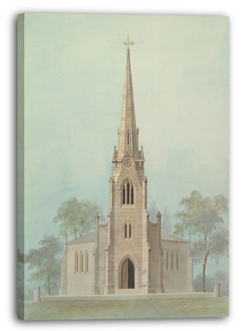 Leinwandbild Alexander Jackson Davis - Kirche der Heiligen Apostel, New York City