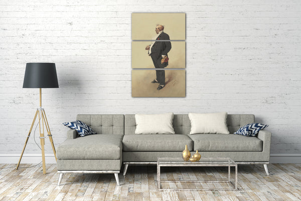 Leinwandbild Henry-Bonaventure Monnier - Selbstporträt als Monsieur Prudhomme