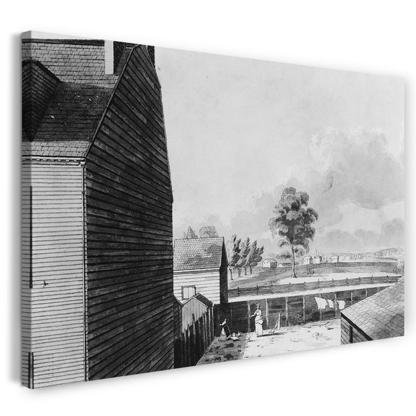 Leinwandbild John Hill - Ansicht aus dem Fenster meines Arbeitsraumes - in Hammond Street, New York City