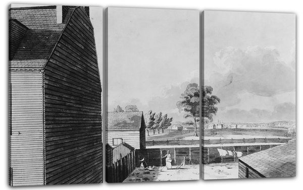Leinwandbild John Hill - Ansicht aus dem Fenster meines Arbeitsraumes - in Hammond Street, New York City