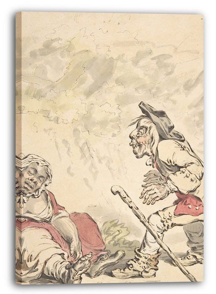 Leinwandbild James Gillray - Cymon und Iphigenie