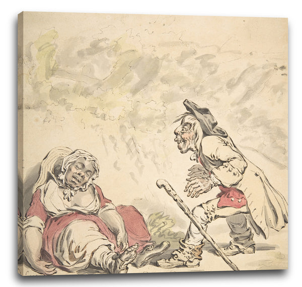 Leinwandbild James Gillray - Cymon und Iphigenie