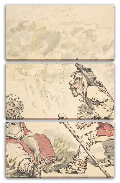 Leinwandbild James Gillray - Cymon und Iphigenie