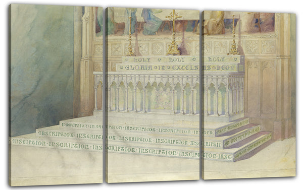 Leinwandbild Louis Komfort Tiffany - Entwurf für einen Altar