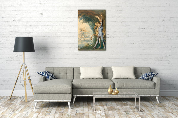 Leinwandbild Henry Fuseli - Hagen und die Nymphen der Donau
