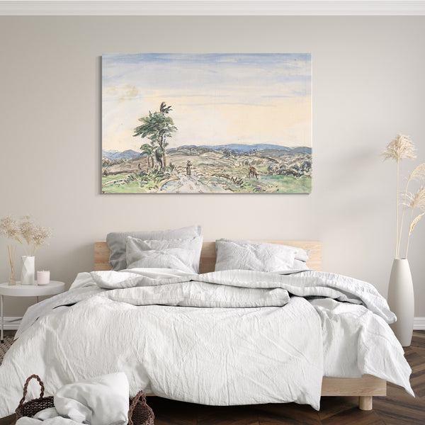 Leinwandbild Johan Barthold Jongkind - Landschaft