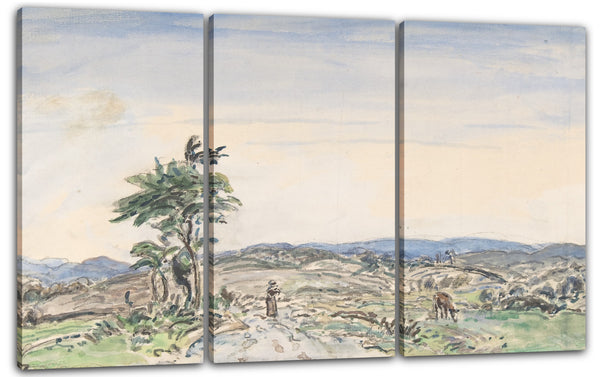 Leinwandbild Johan Barthold Jongkind - Landschaft