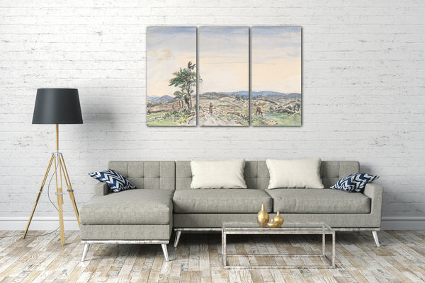 Leinwandbild Johan Barthold Jongkind - Landschaft