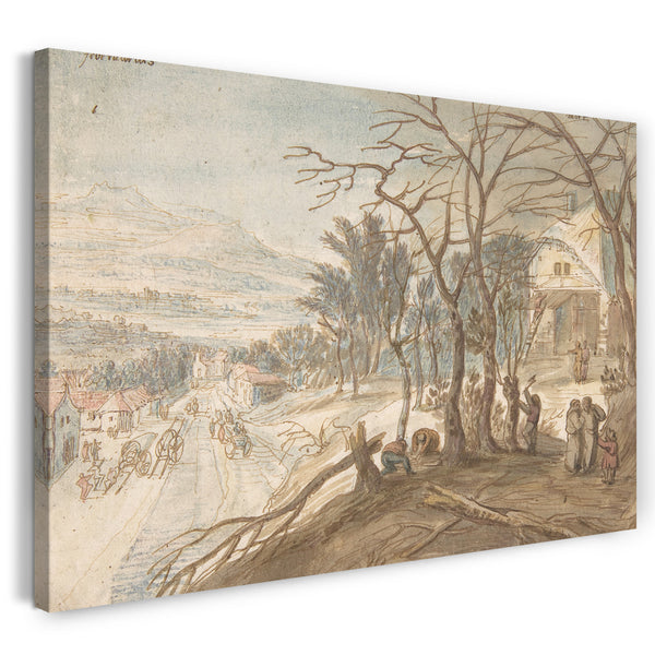 Leinwandbild Joos de Momper der Jüngere - Die Monate: Februar und März
