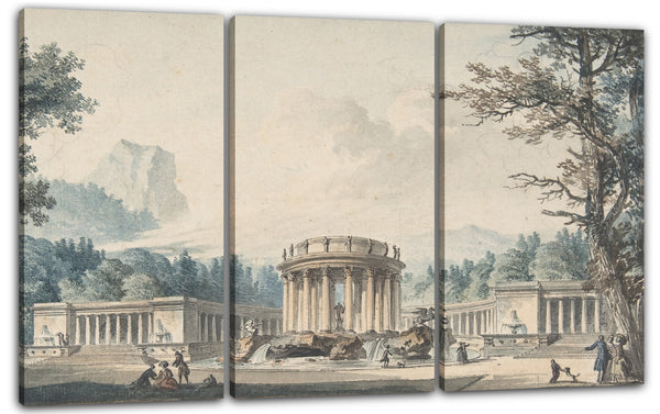 Leinwandbild Louis Pierre Baltard - Projekt für ein Festdekor