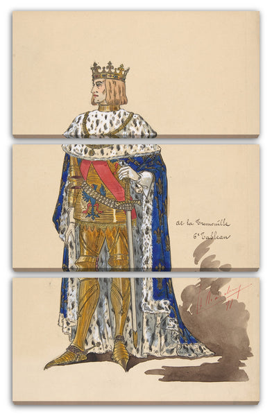 Leinwandbild Sergey Sudeikin - König und Wappen