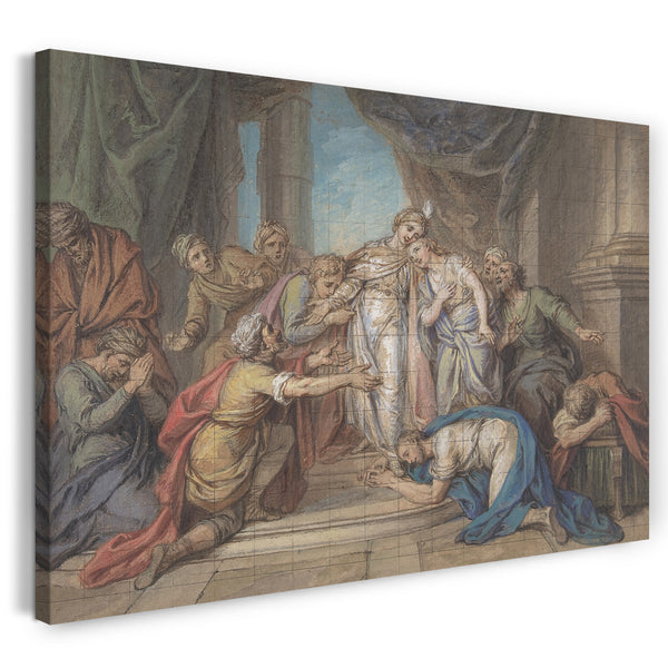Leinwandbild Charles Antoine Coypel - Joseph erkannt von seinen Brüdern