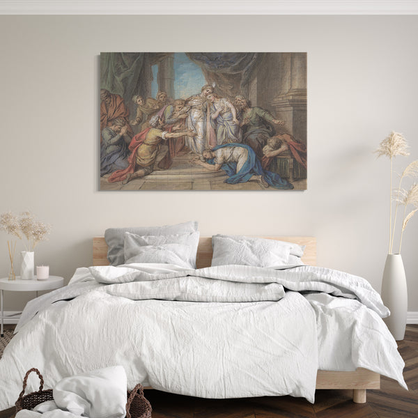 Leinwandbild Charles Antoine Coypel - Joseph erkannt von seinen Brüdern