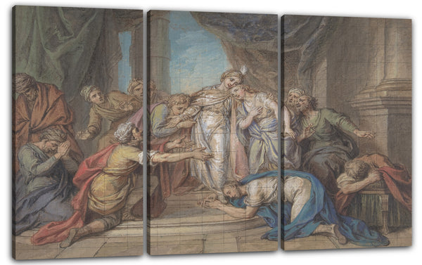 Leinwandbild Charles Antoine Coypel - Joseph erkannt von seinen Brüdern