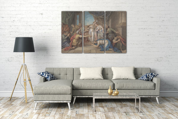 Leinwandbild Charles Antoine Coypel - Joseph erkannt von seinen Brüdern