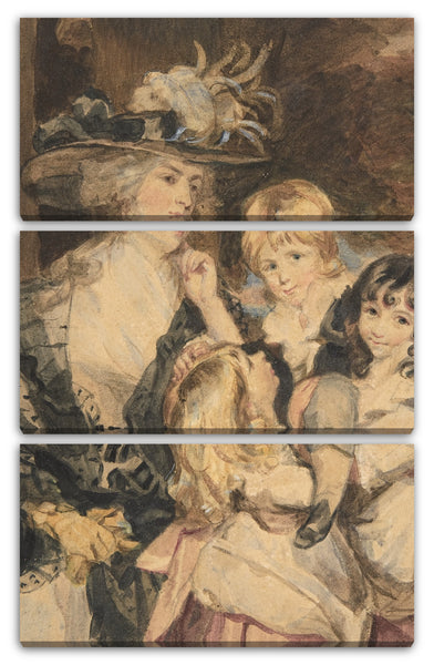 Leinwandbild Simon Jacques Rochard - Lady Smith und ihre Kinder