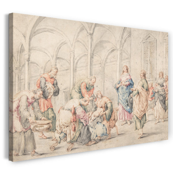 Leinwandbild Leonaert Bramer - Die Beschneidung