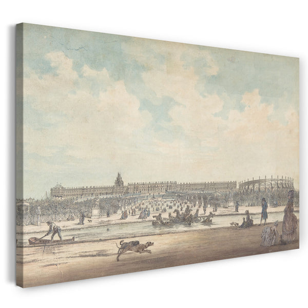 Leinwandbild Louis Nicolas de Lespinasse, genannt der Chevalier de Lespinasse - Das Schloss von Versailles von den Gärten aus betrachtet
