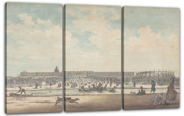 Leinwandbild Louis Nicolas de Lespinasse, genannt der Chevalier de Lespinasse - Das Schloss von Versailles von den Gärten aus betrachtet