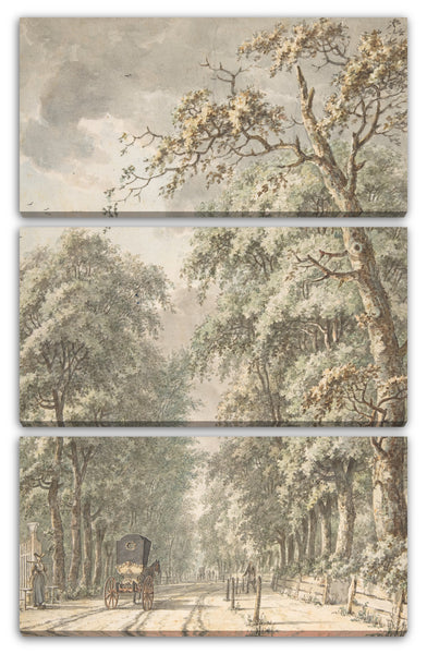 Leinwandbild Johann Edler Goll van Franckenstein - Die Amstelveen Road von Amsterdam in Richtung Amstelveen