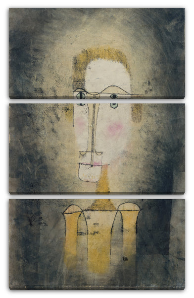 Leinwandbild Paul Klee - Portrait eines gelben Mannes