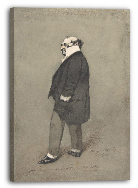 Leinwandbild Henry-Bonaventure Monnier - Der Society-Mann (Monsieur Joseph Prudhomme)