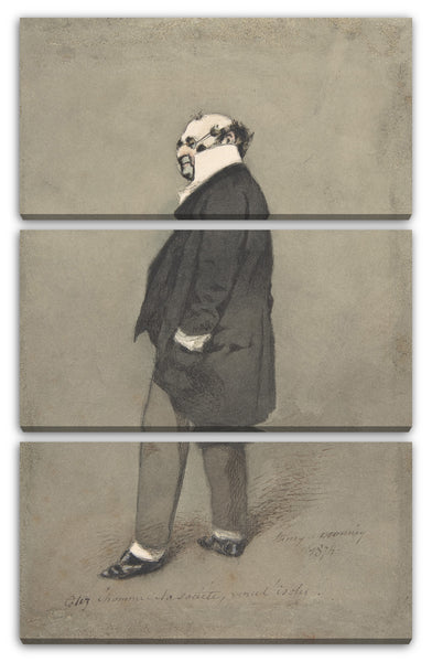 Leinwandbild Henry-Bonaventure Monnier - Der Society-Mann (Monsieur Joseph Prudhomme)