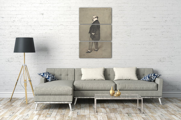 Leinwandbild Henry-Bonaventure Monnier - Der Society-Mann (Monsieur Joseph Prudhomme)