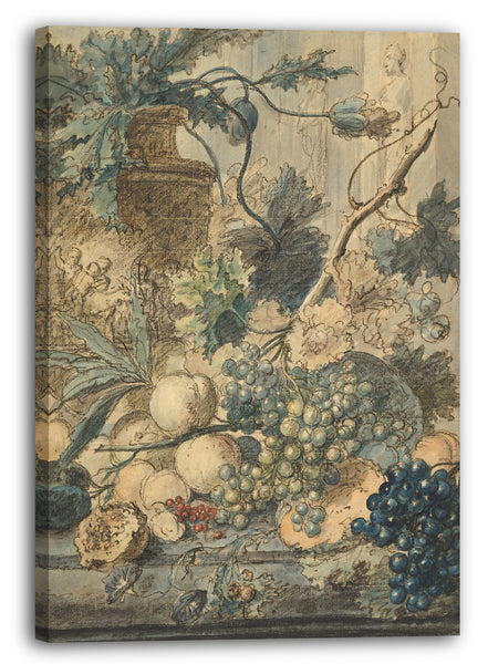 Leinwandbild Jan van Huysum - Stillleben mit Früchten