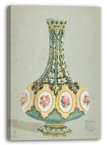 Leinwandbild Anonym, Französisch, 19. Jahrhundert - Design für eine Vase