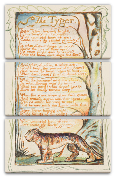 Leinwandbild William Blake - Lieder der Unschuld und der Erfahrung: The Tyger